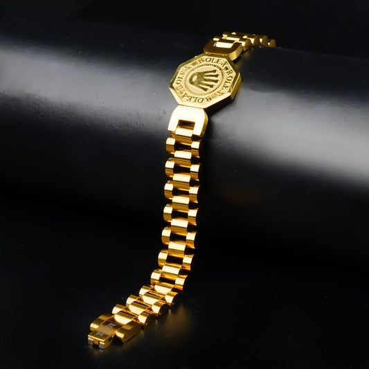 Gold RLX bracelet for Men
